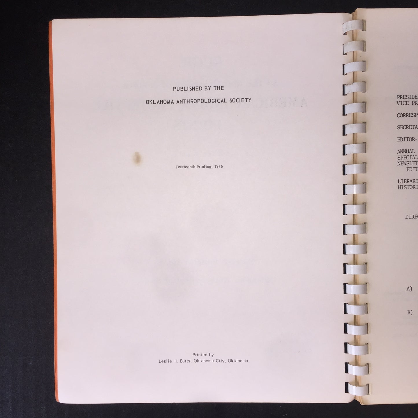 Guide to the Identification of Certain American Indian Projectile Points - Robert E. Bell - Special Bulletin 1 and 2 -1968-1969