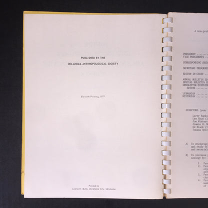 Guide to the Identification of Certain American Indian Projectile Points - Robert E. Bell - Special Bulletin 1 and 2 -1968-1969