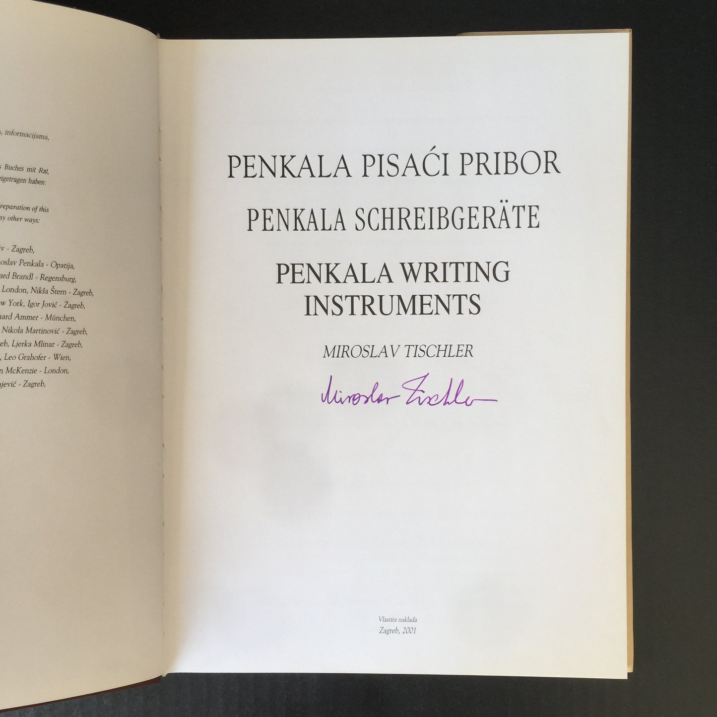 Penkala - Miroslav Tischler - Signed - 2001