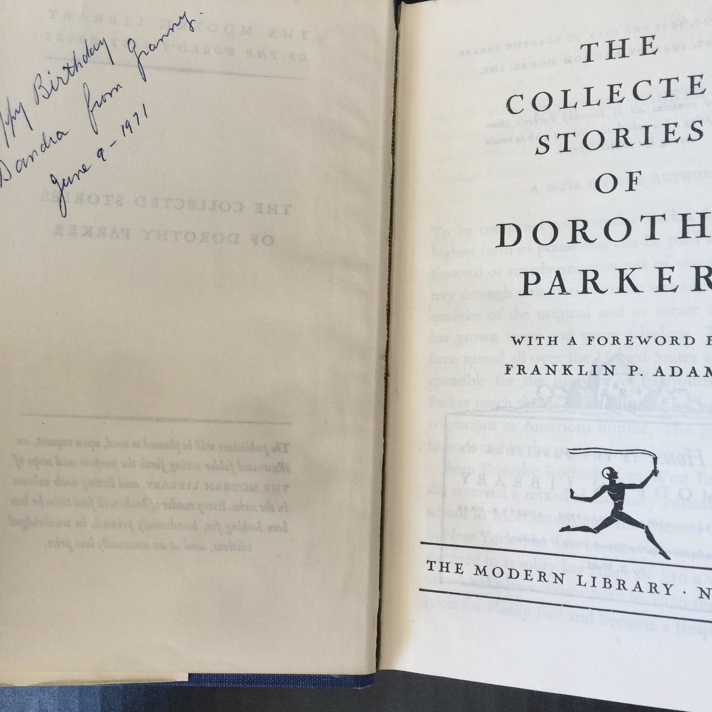 The Collected Short Stories of Dorothy Parker - Dorothy Parker - Modern Library - 1942