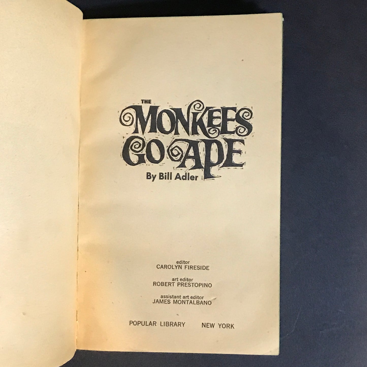 Monkees Go Ape - Bill Adler - 1968