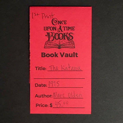 The Katana - Marc Olden - 1st Print - 1975