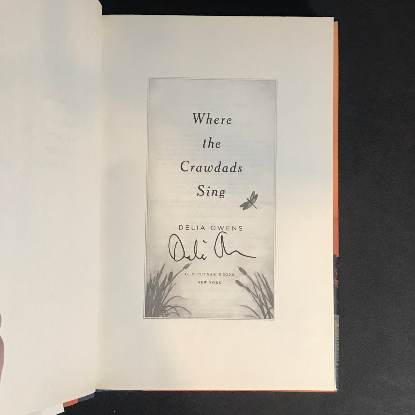 Where the Crawdads Sing - Delia Owens - Signed - 33rd Print - 2018