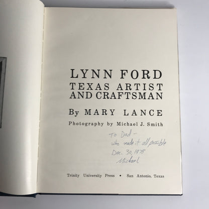 Llynn Ford: Texas Artist and Craftsman - Mary Lance - Texas - Signed - 1978