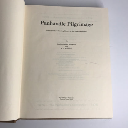 Panhandle Pilgrimage - Pauline Durrett Robinson - 1976