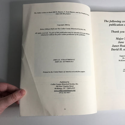 The Way It All Began: McKinney, Texas, A History - Helen Gibbard Hall - 2006