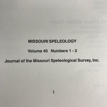 The Shelter Caves of Barton, Bates, and Vernon Counties, Missouri - Jonathan B. Beard - Missouri - 2000