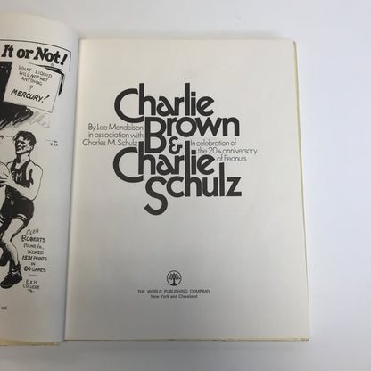 Charlie Brown & Charlie Schulz - Lee Mendelson - 2nd Printing - 1970