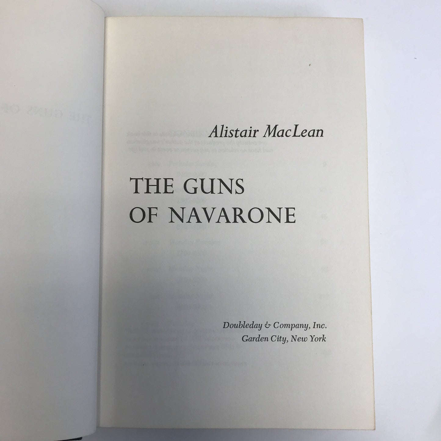 The Guns of Navarone - Alistair MacLean - Early Printing - 1957