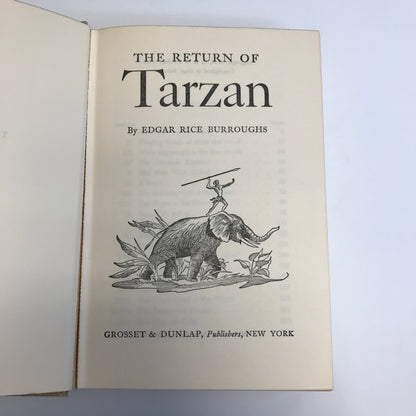 The Return of Tarzan - Edgar Rice Burroughs - 1915 Reprint