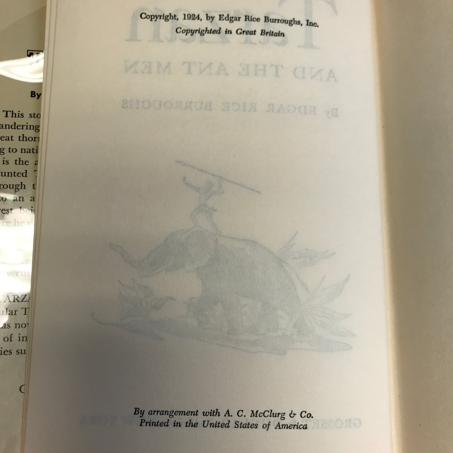 Tarzan and the Ant Men - Edgar Rice Burroughs - 1924