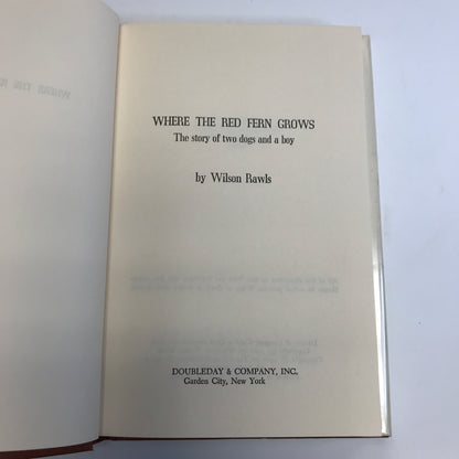 Where the Red Fern Grows - Wilson Rawls - 1961