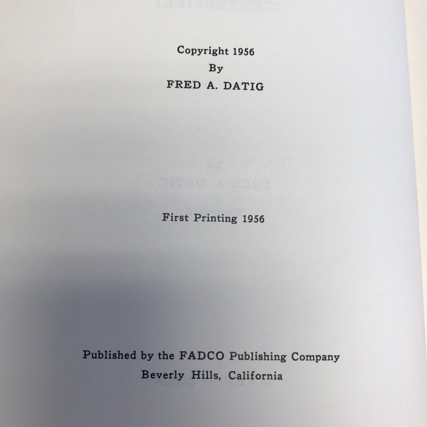 Cartridges for Collectors Vol. 1 - Fred A. Datig - 1956