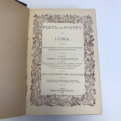 Poets and Poetry of Iowa - 1899