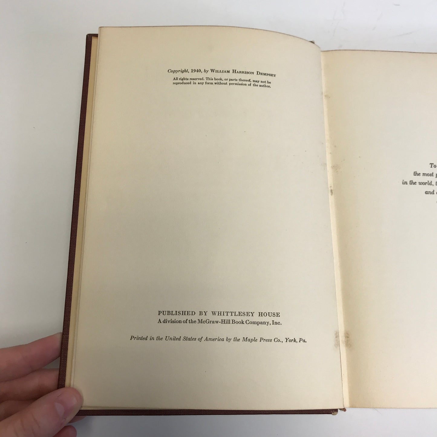 Round by Round - Jack Dempsey - Signed - 1940