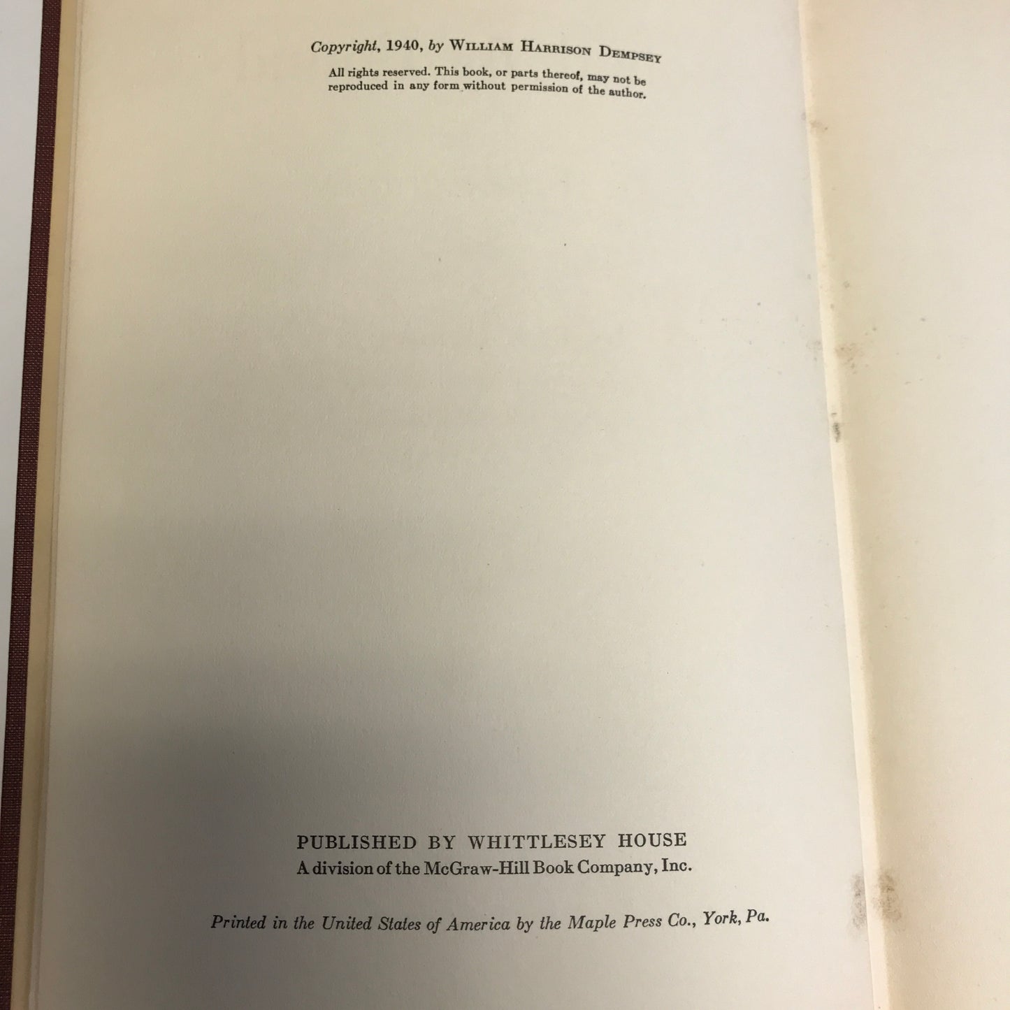Round by Round - Jack Dempsey - Signed - 1940