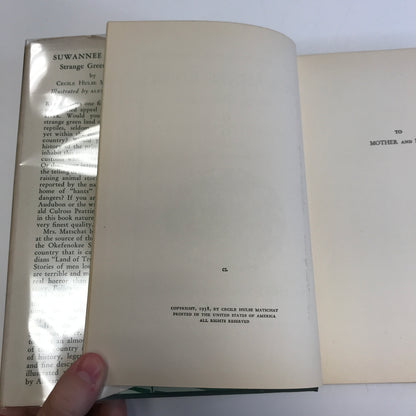 Suwannee River Strange Green Land: The Rivers of America - Cecile Hulse Matschat - 1938