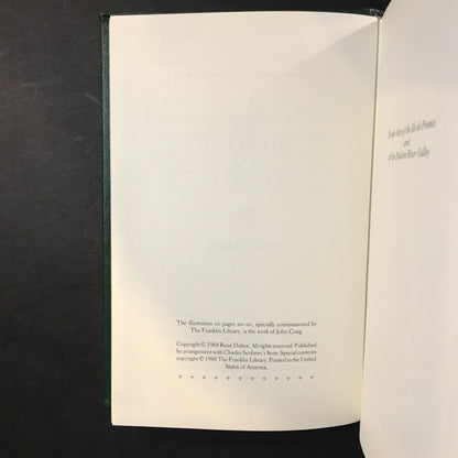 So Human an Animal - René Dubos - Franklin Library - 1985