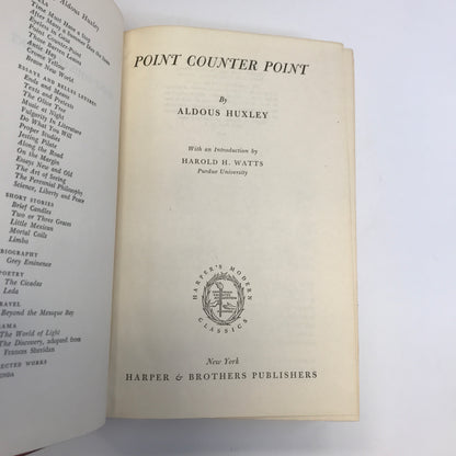 Point Counter Point - Aldous Huxley - 1947