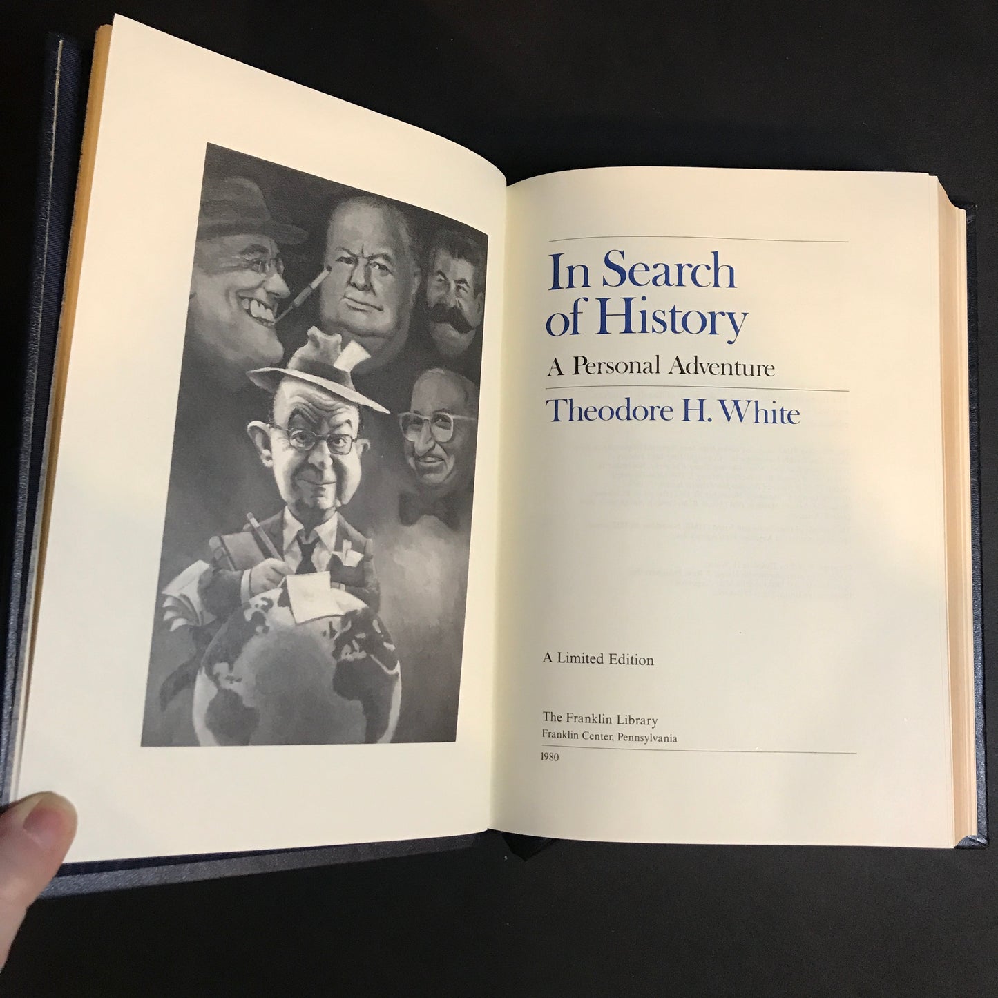 In Search of History - Theodore H. White - Signed - Franklin Library - 1980