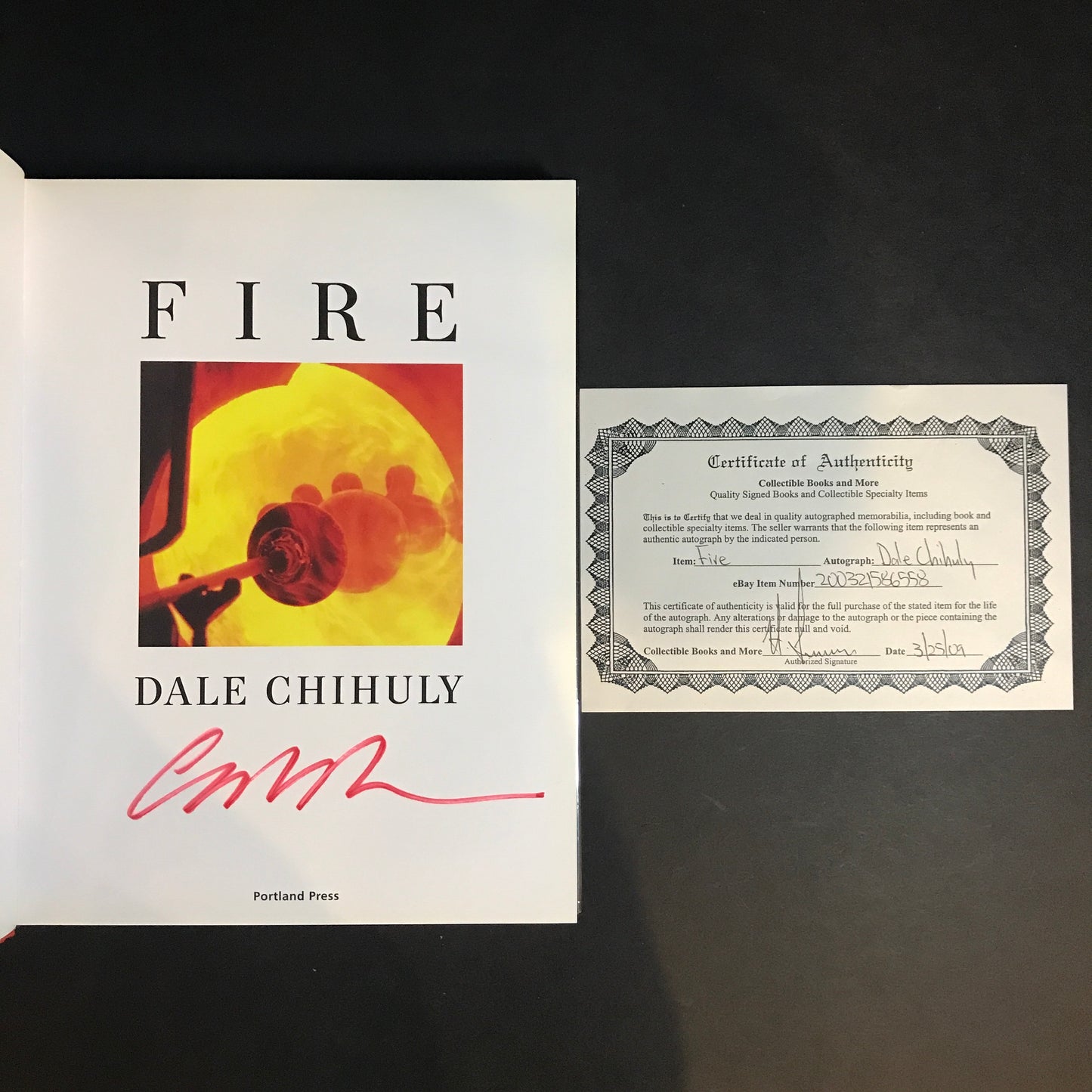 Fire - Dale Chihuly - Signed - 1st Limited Edition - COA - 2006
