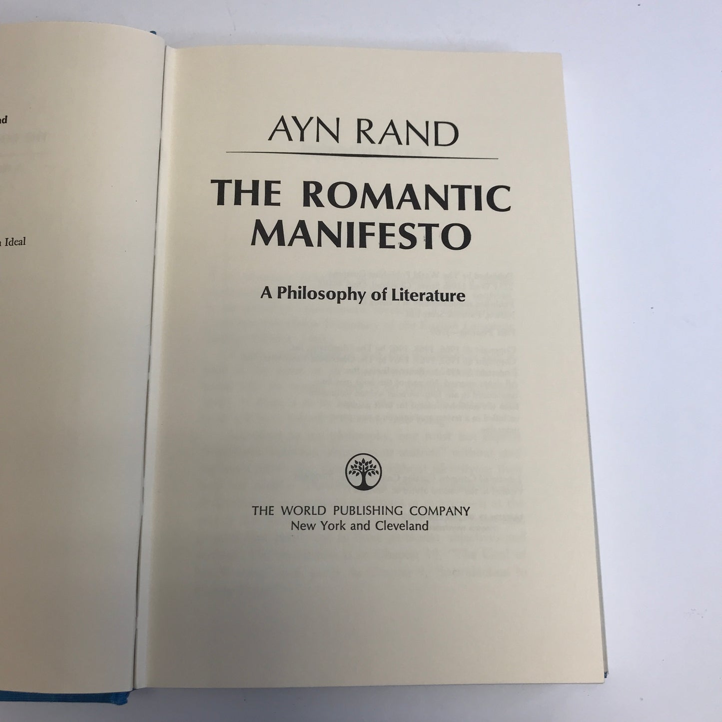 The Romantic Manifesto - Ayn Rand - 1st Print - 1969