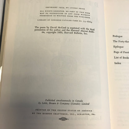 Dialogues of Alfred North Whitehead - Luicen Price - 1954