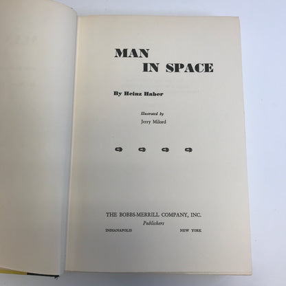 Man in Space - Heinz Haber - 1st Edition - Advanced Copy - 1953