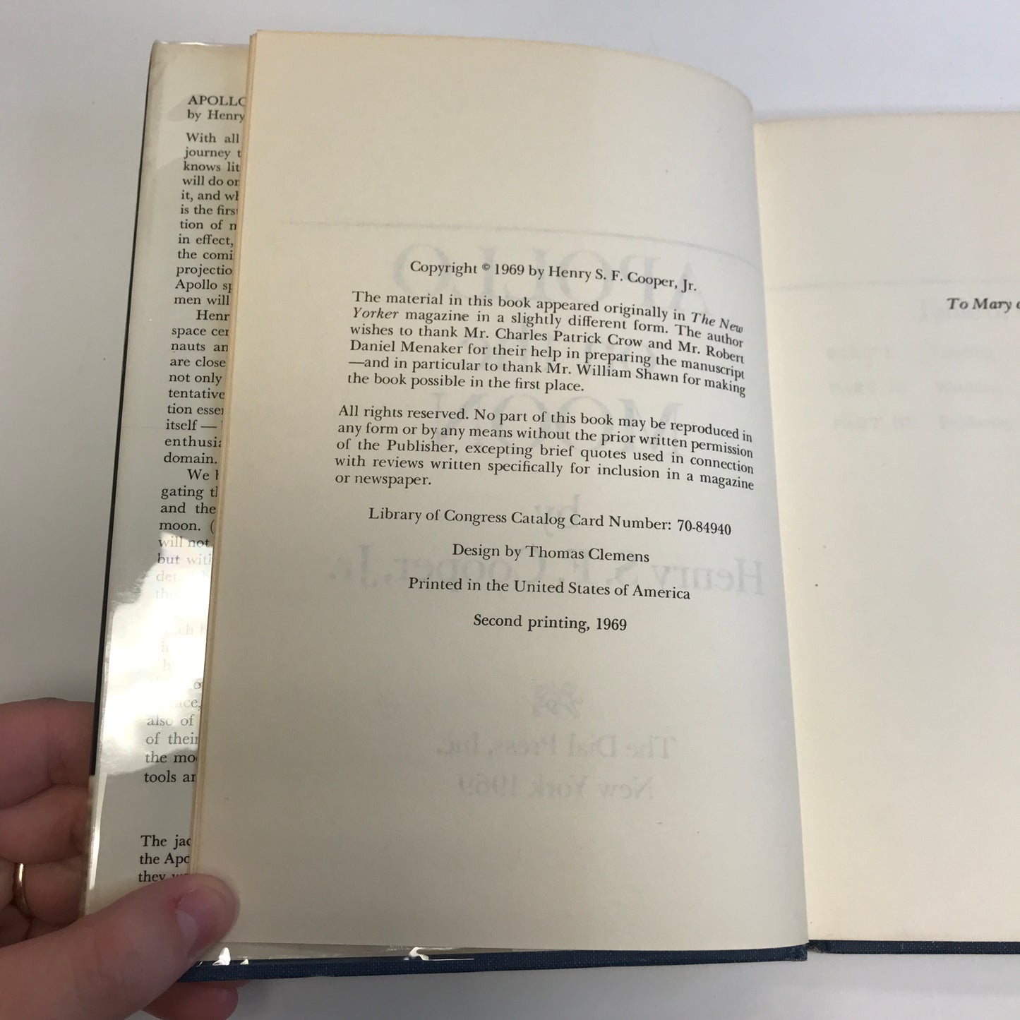 Apollo on the Moon - Henry S. F. Cooper Jr. - 2nd Printing - 1969