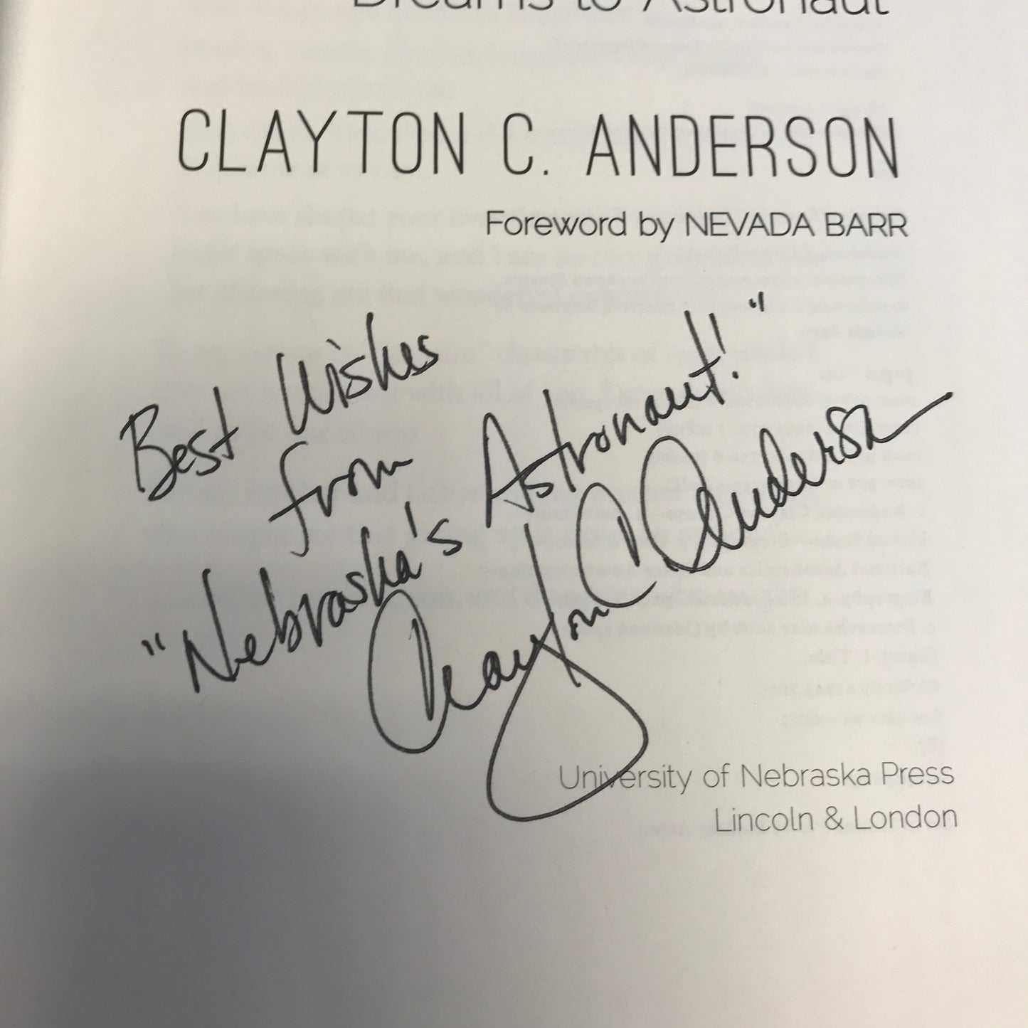 The Ordinary Spaceman - Clayton C. Anderson - Signed - 2015