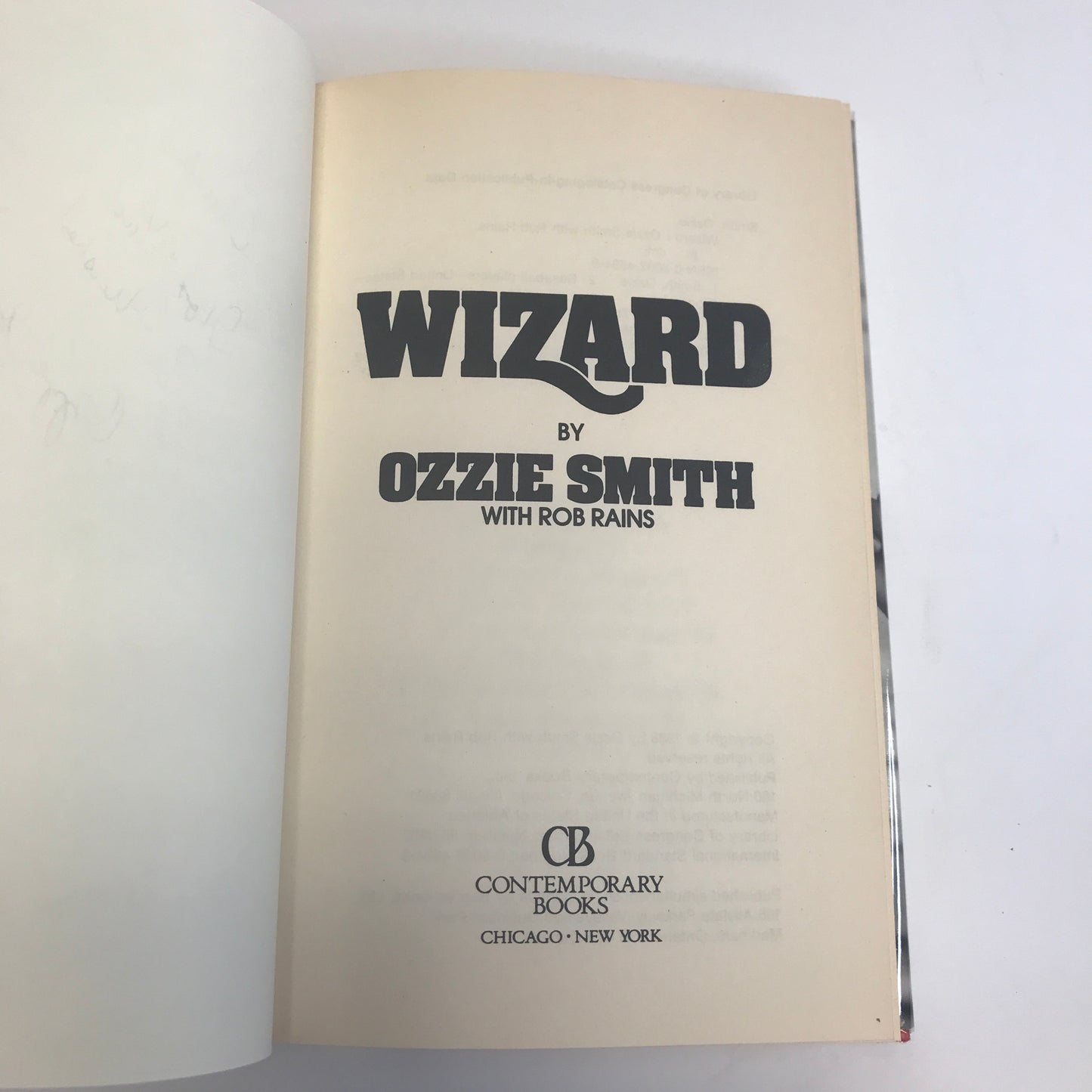 Wizard - Ozzie Smith - Inscribed - 1st Edition - 1988