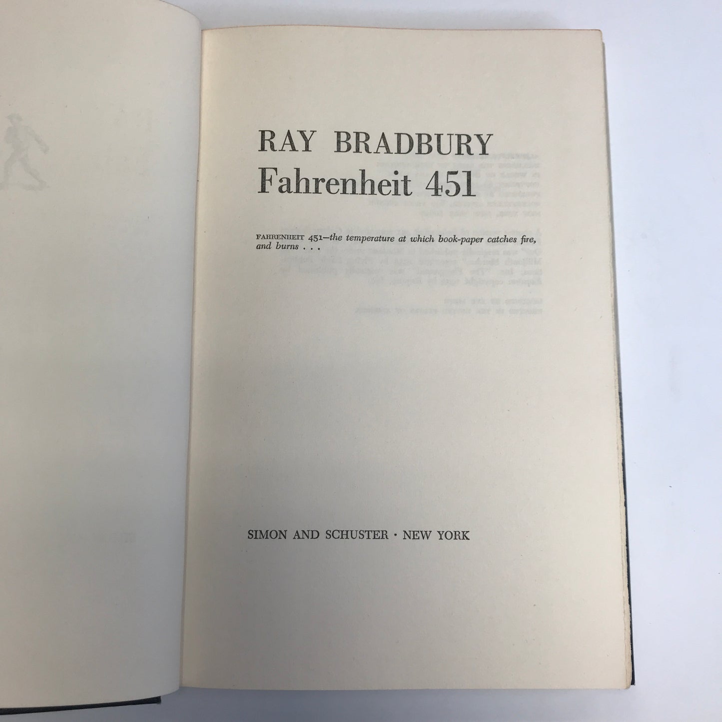 Fahrenheit 451 - Ray Badbury - Book Club Edition - 1967