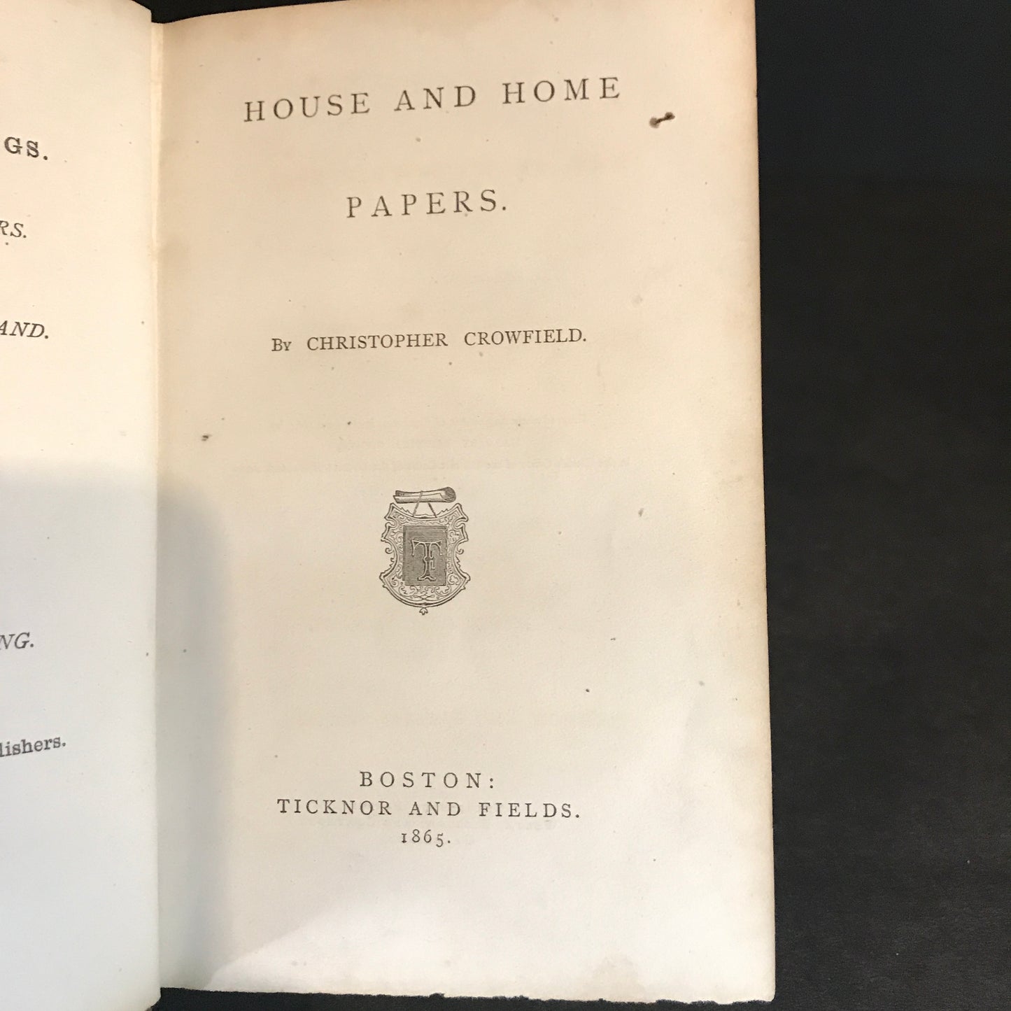 House and Home Papers - Harriet Beecher Stowe - 1865