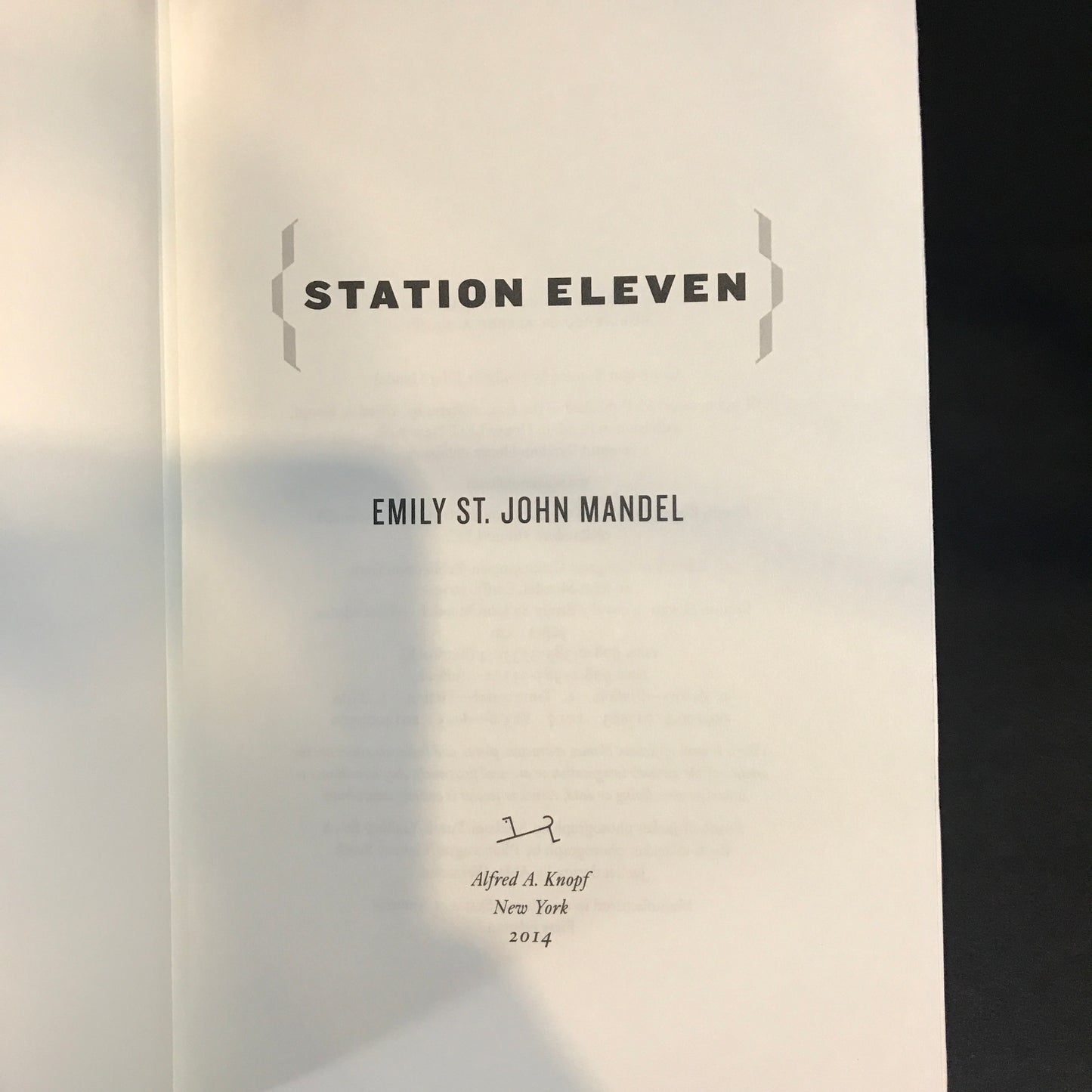 Station Eleven - Emily St. John Mandel - 2014 - 1st American Edition