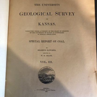 Geological Study of Kansas - Erasmus Haworth - 1898