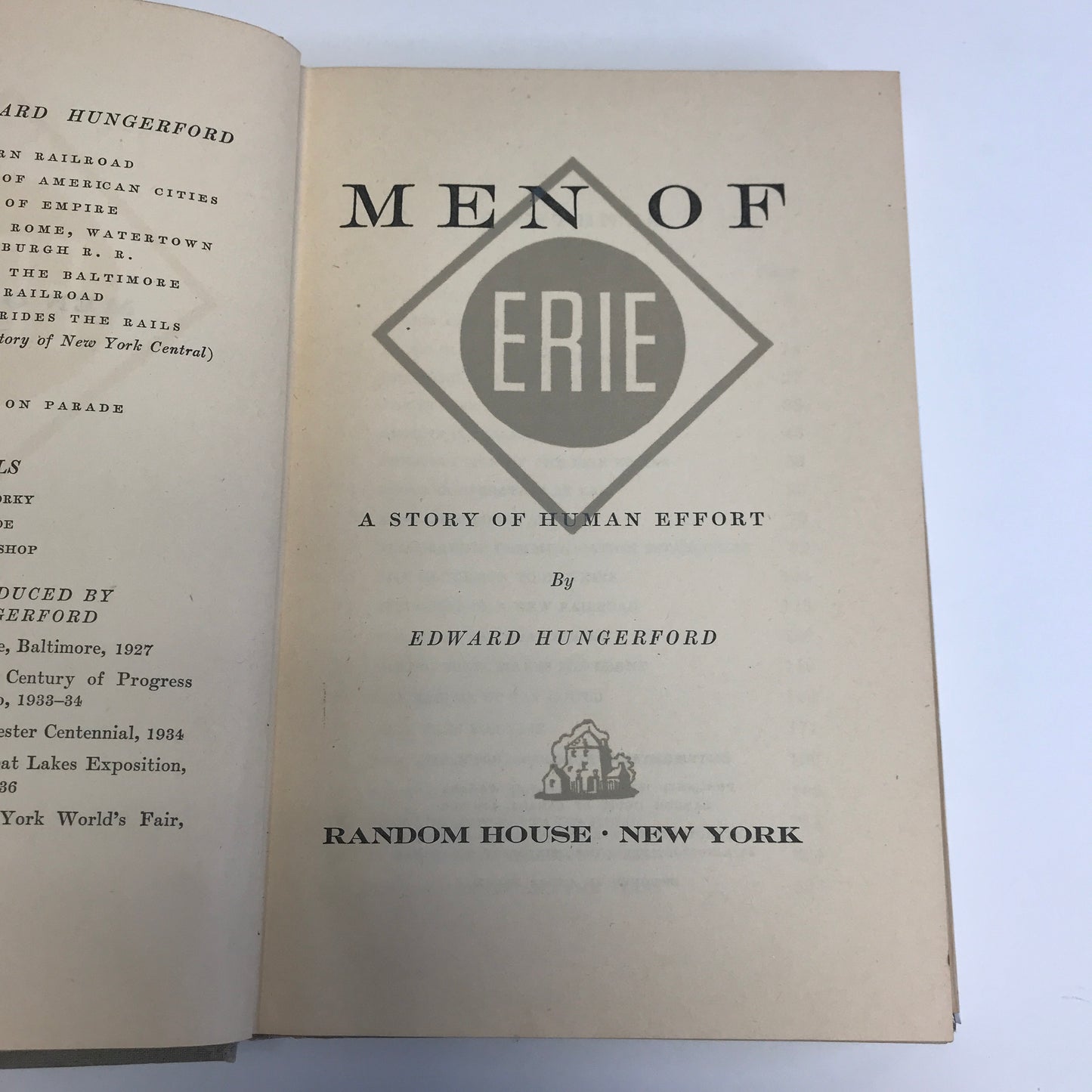 Men of Erie - Edward Hungerford - Railroad - 1946