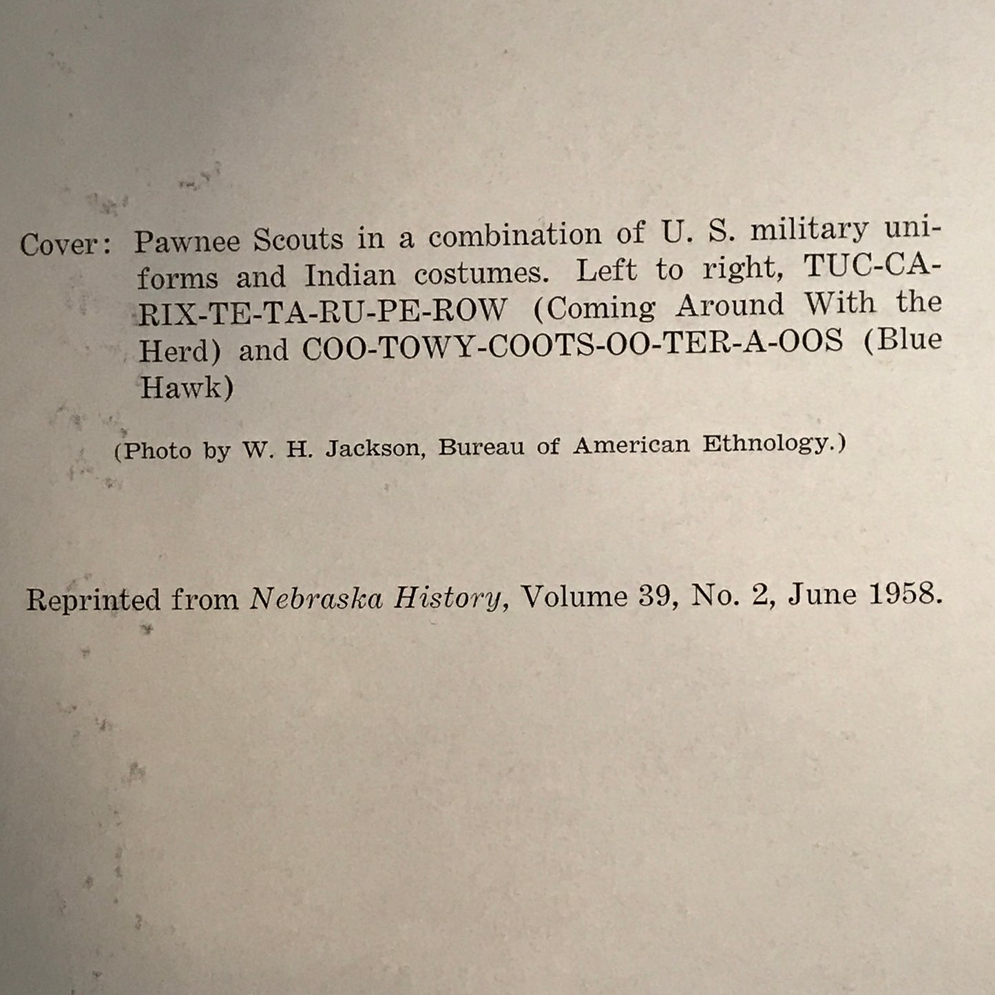 The Journal of an Indian Fighter - Major Frank J. North - 1958