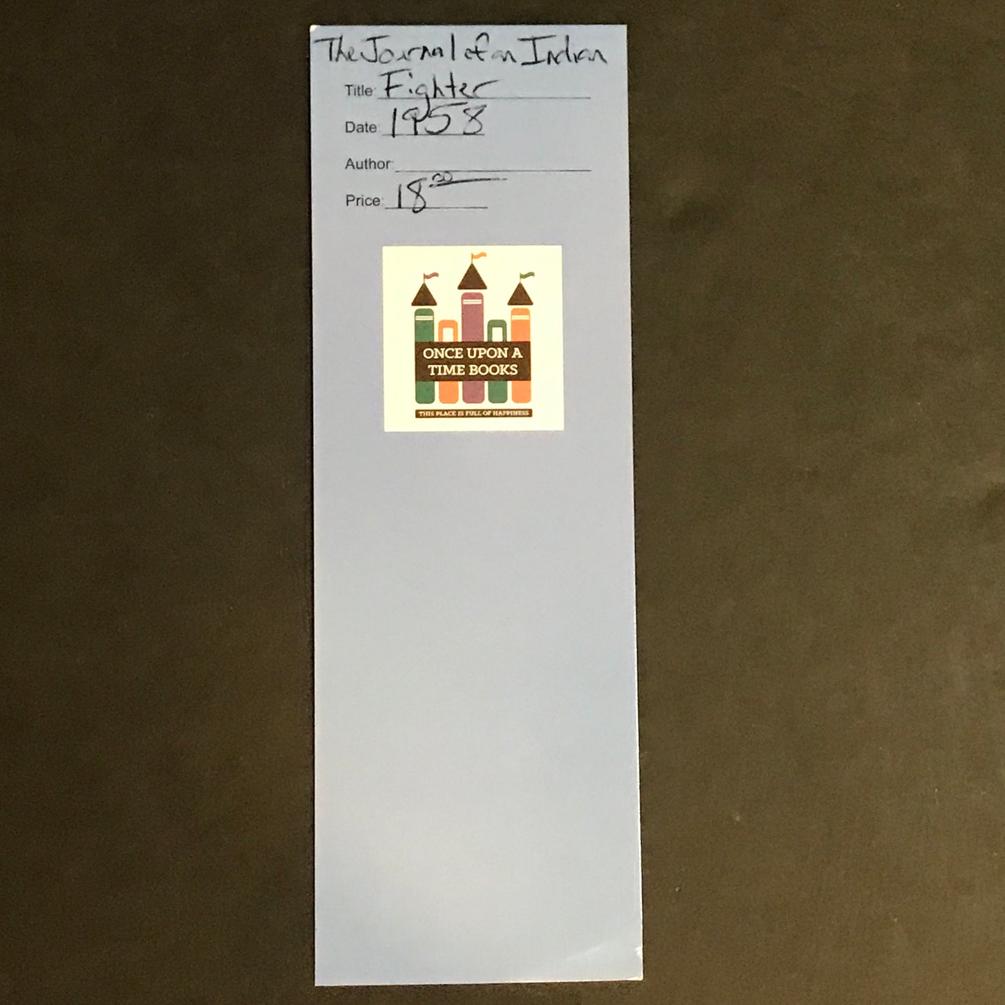 The Journal of an Indian Fighter - Major Frank J. North - 1958