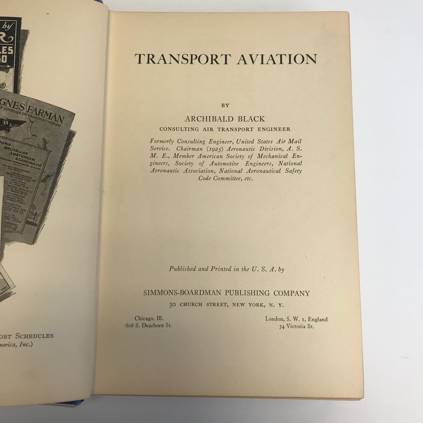 Transport Aviation - Archibald Black - 1926