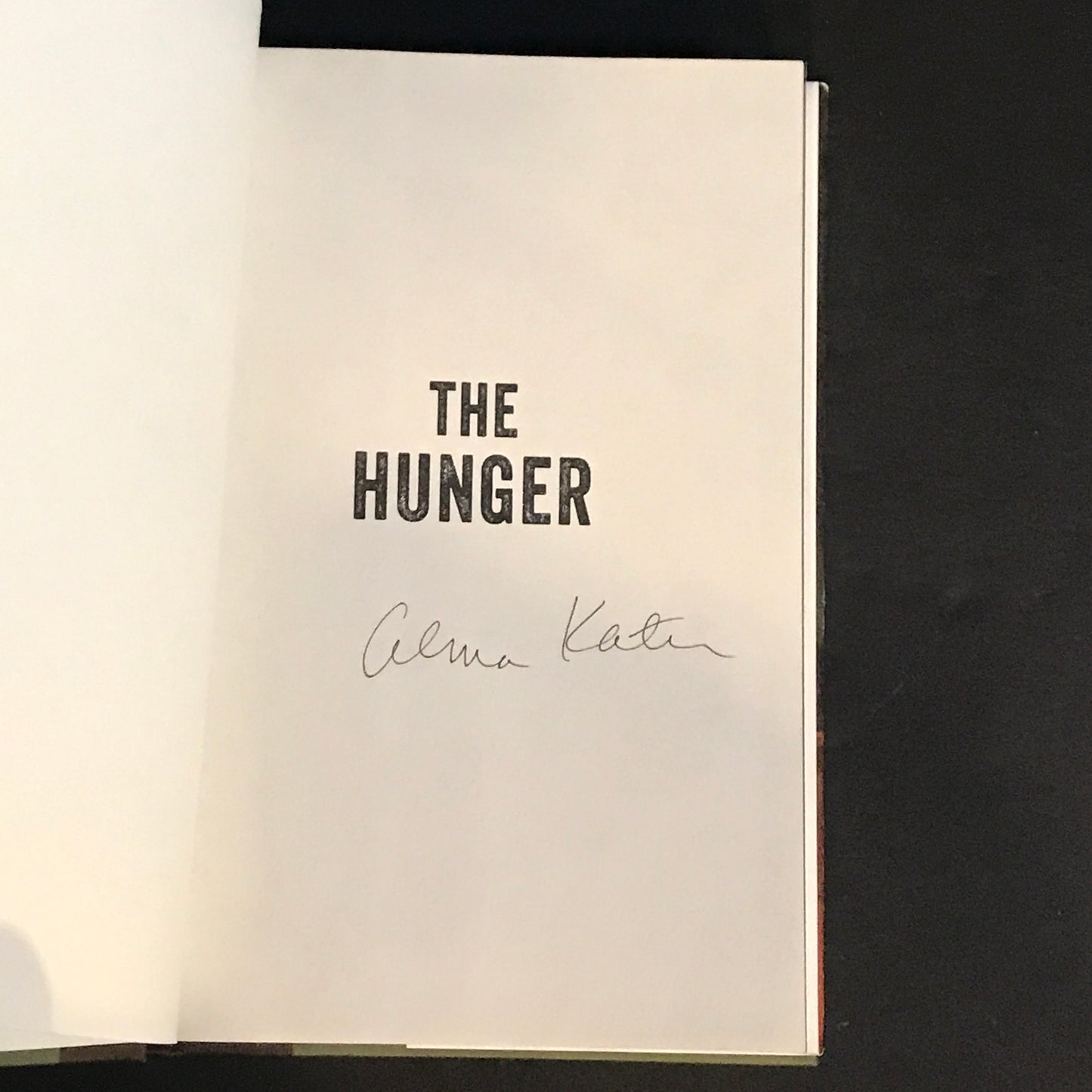 The Hunger - Alma Katsu - Signed - 1st Edition - 2018