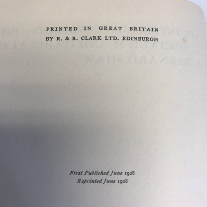 The Intelligent Woman's Guide to Socialism and Capitalism - Bernard Shaw - 2nd UK Printing - 1928