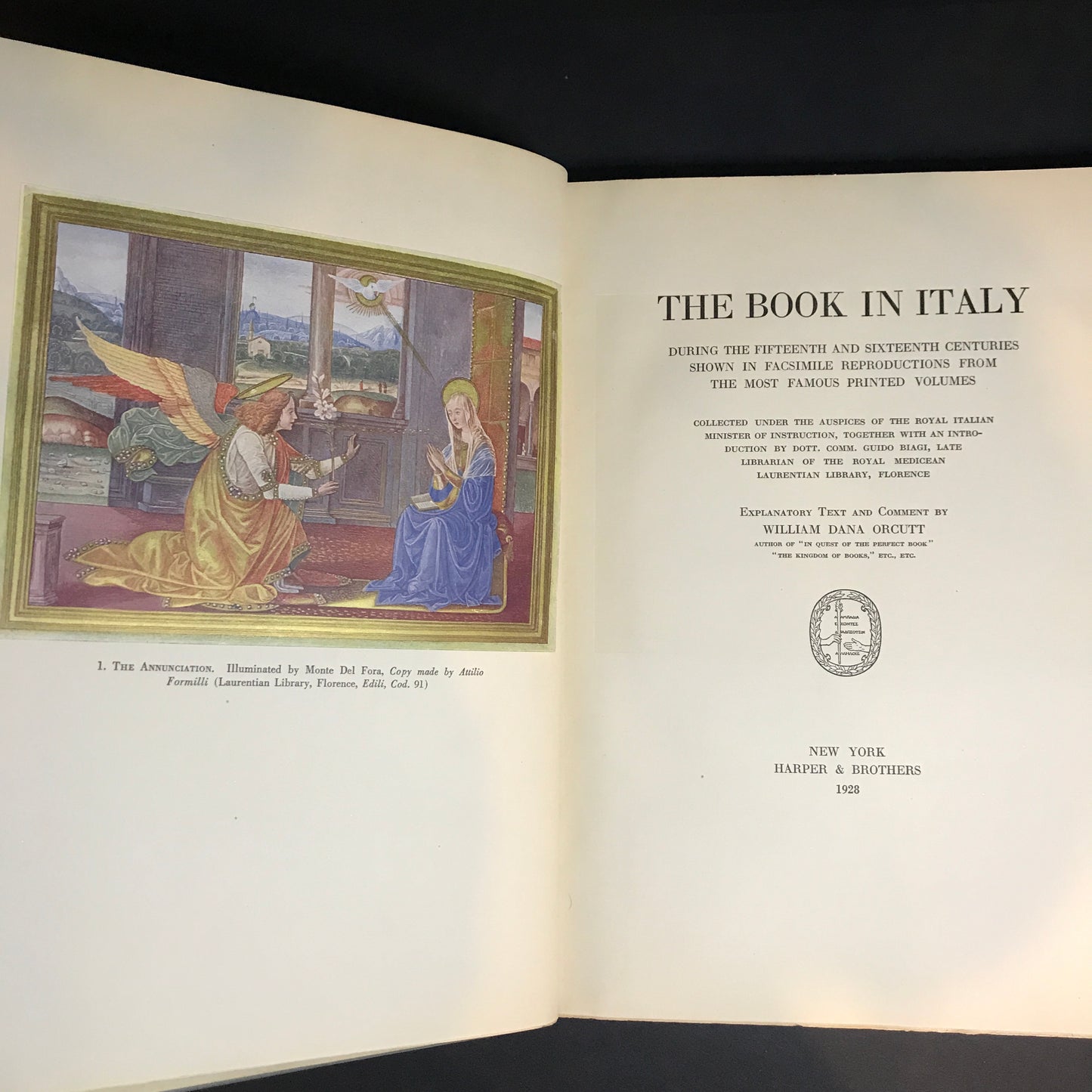 The Book in Italy - William Dana Orcutt - 1928