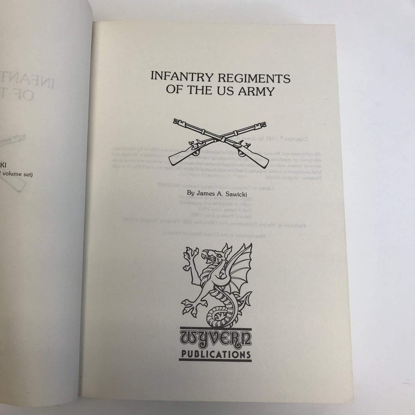 Infantry Regiments of the U.S. Army - James Sawicki - 1981