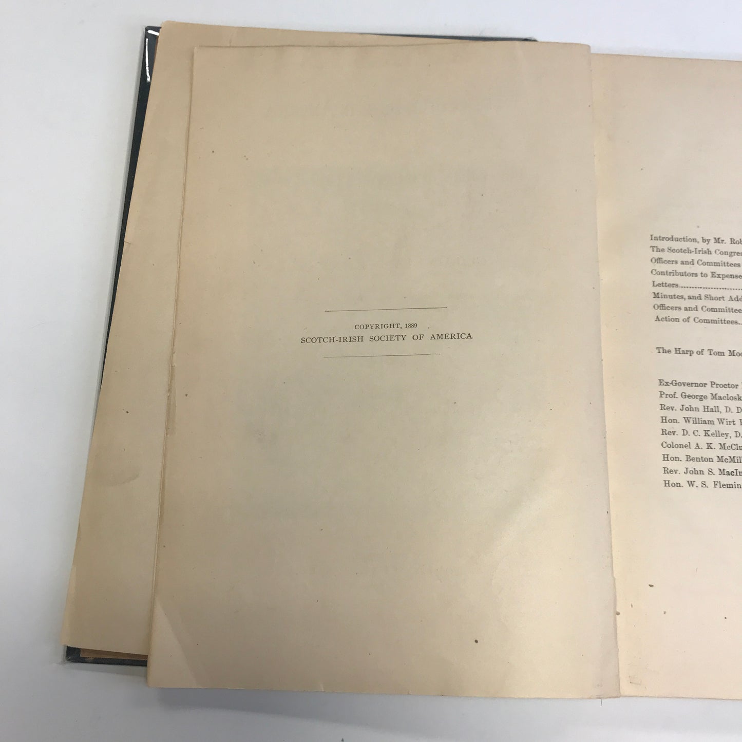 Scotch-Irish in America - Scotch-Irish Society - 1889