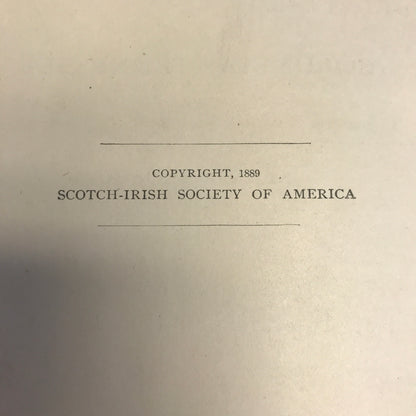 Scotch-Irish in America - Scotch-Irish Society - 1889