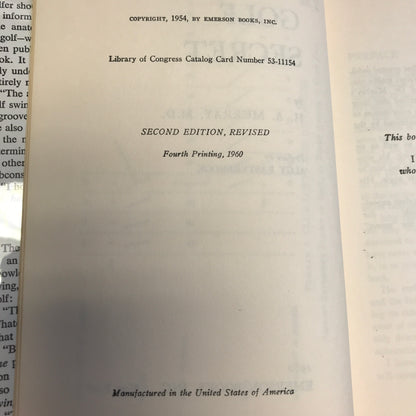 The Golf Secret - H. A. Murray - 4th Printing - 1960