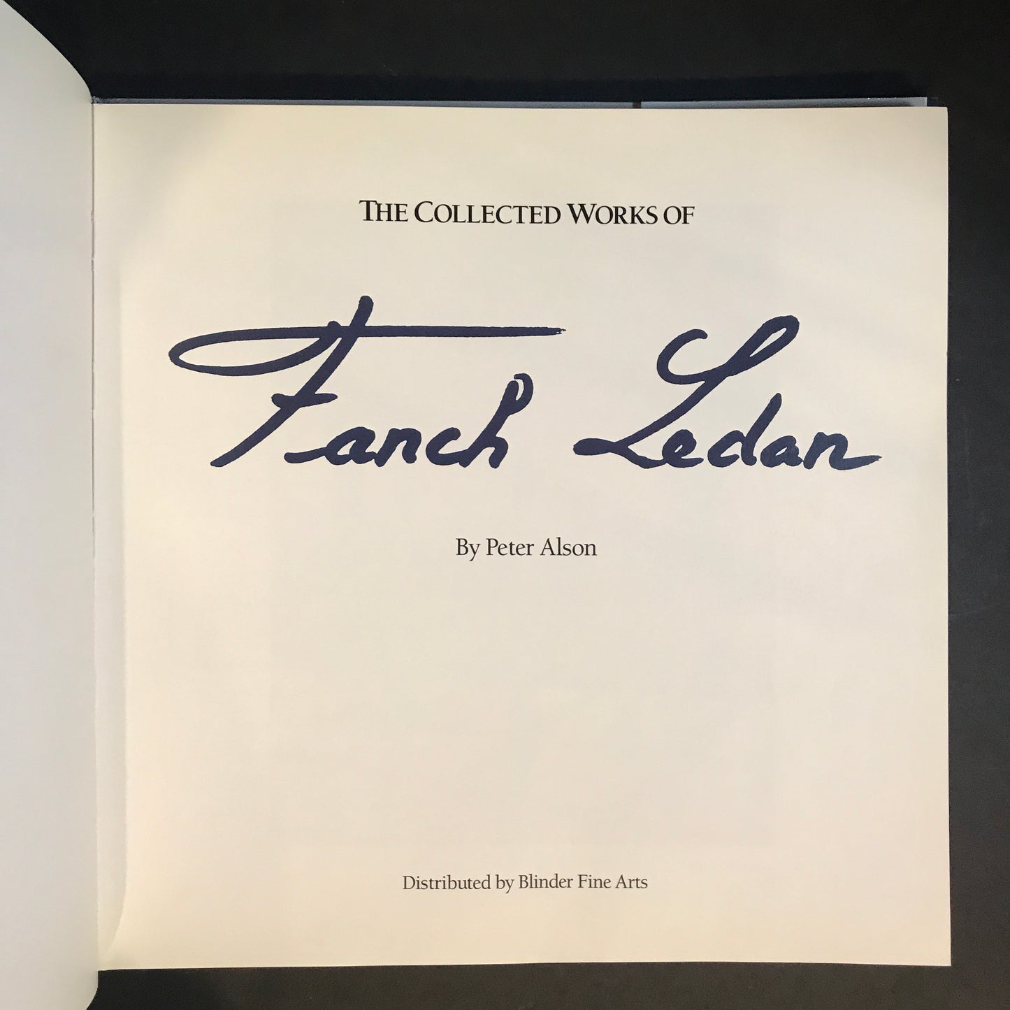 The Collected Works of Fanch Ledan - Peter Alson - #39/75 - Signed - 1990