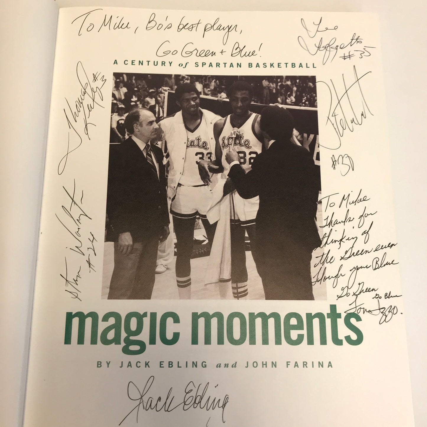 Magic Moments - Jack Ebling and John Farina - Inscribed by Author and Several Players - 1998