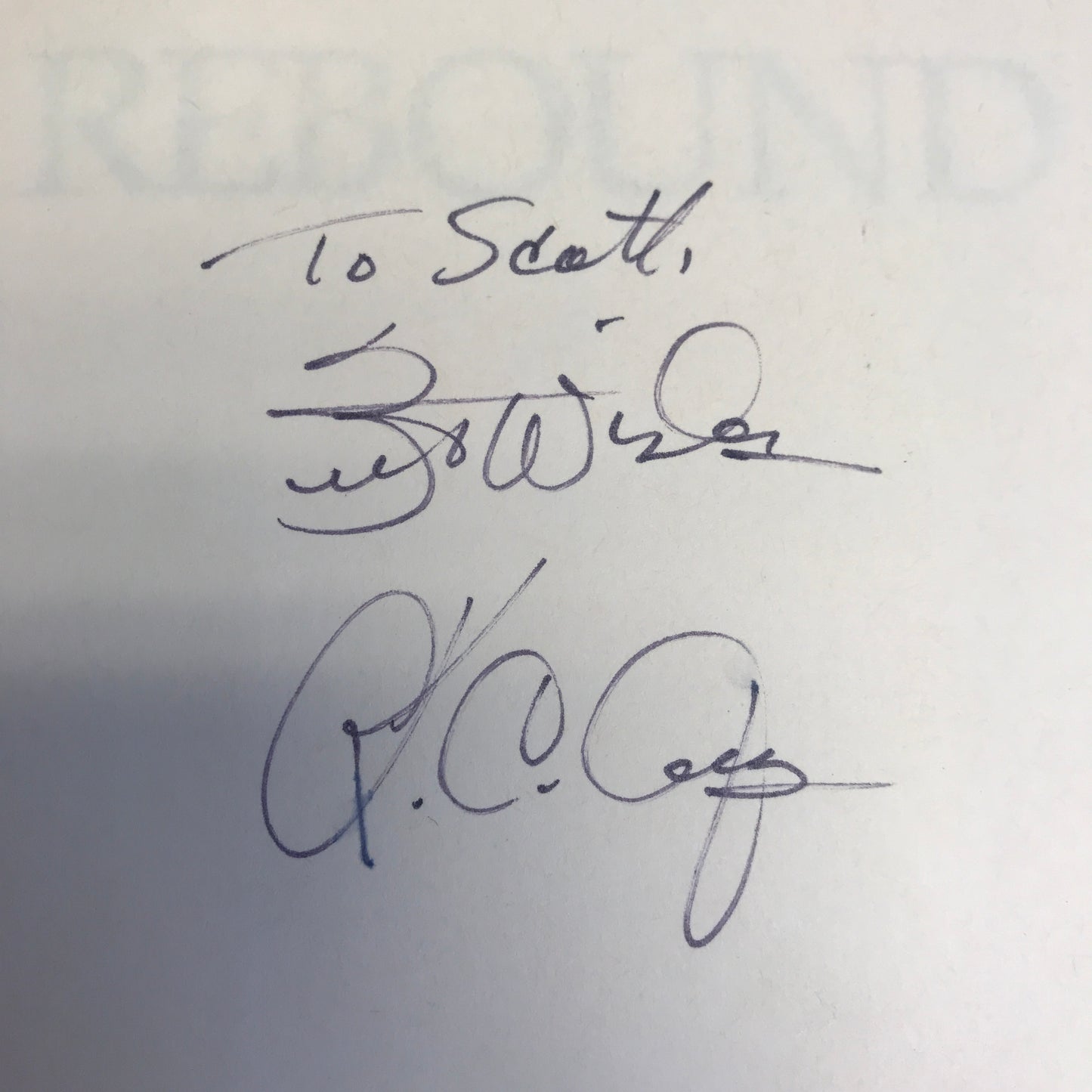 Rebound - K. C. Jones - Inscribed - 1986