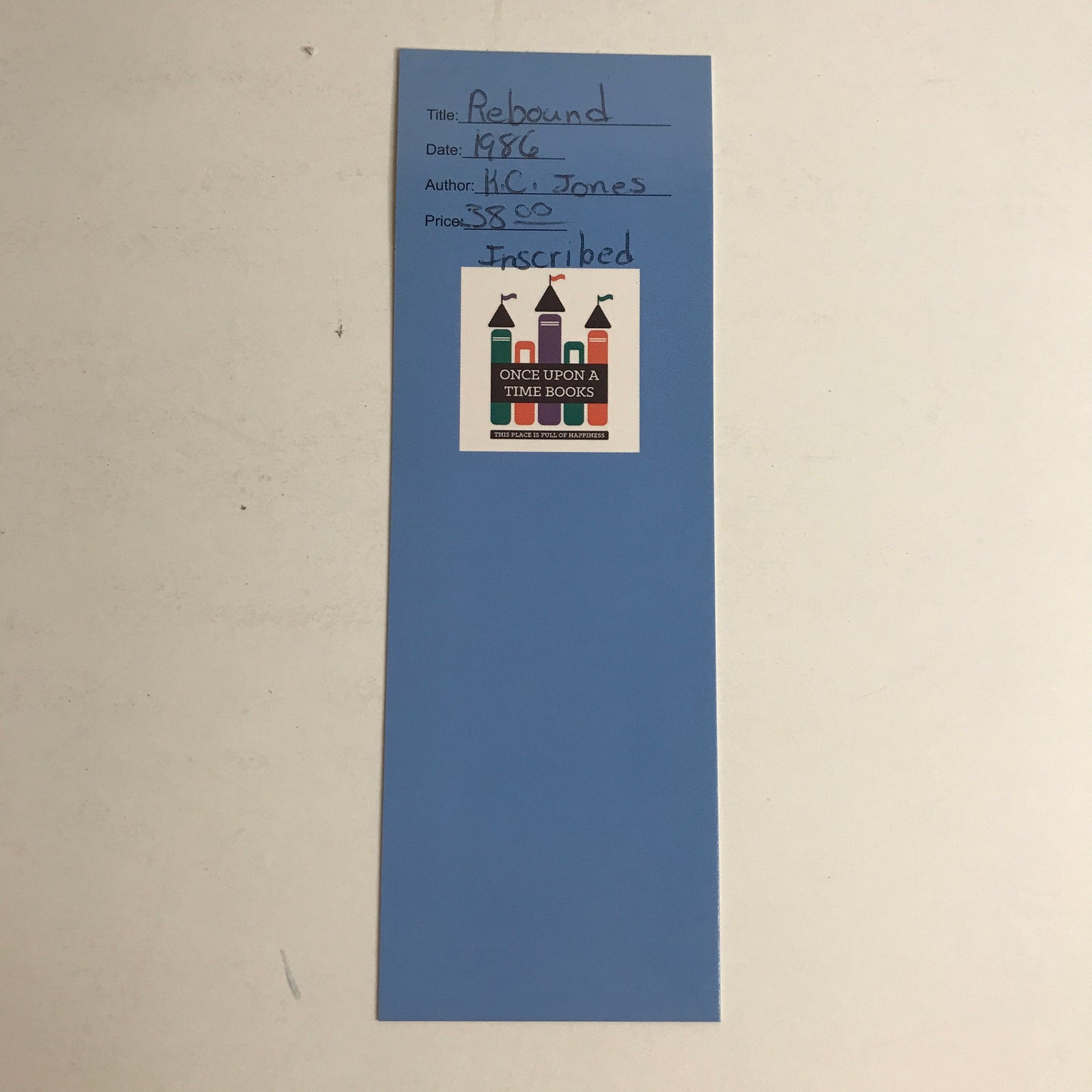 Rebound - K. C. Jones - Inscribed - 1986